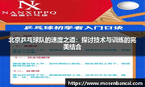 北京乒乓球队的速度之道：探讨技术与训练的完美结合